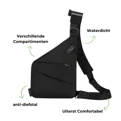 TRAVELGUARD - Anti-Diefstal Schoudertas voor Veilig Reizen en Wandelen