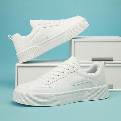 Moderne lage heren sneakers met dikke zool en minimalistisch design – VERTON EDGE - Glamorix