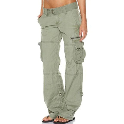 Leena - Dames Cargo broek met zakken - Glamorix