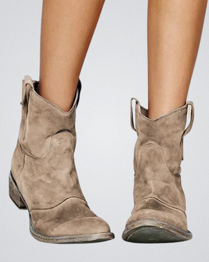 Stijlvolle Enkellaarsjes Met Cowboy-Inspiratie Voor Dames – LUNA WESTERN - Glamorix