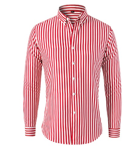 Herenoverhemd met verticale strepen en slanke fit – LEXFORD STRIPE - Glamorix