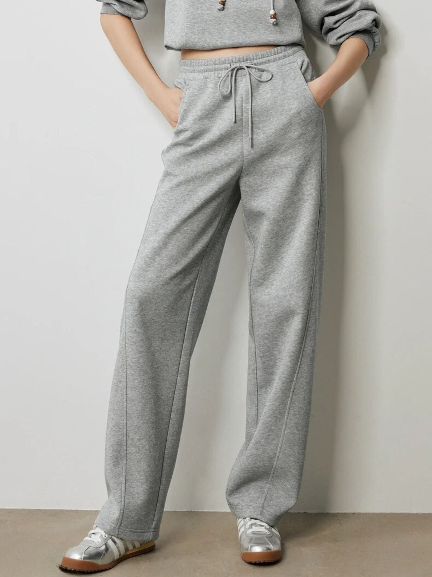 Comfortabele damesbroek met rechte pijpen en elastische taille – ELIAN PANTS - Glamorix