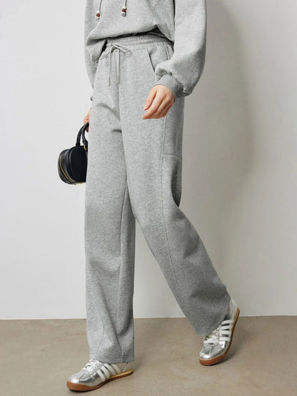 Comfortabele damesbroek met rechte pijpen en elastische taille – ELIAN PANTS - Glamorix