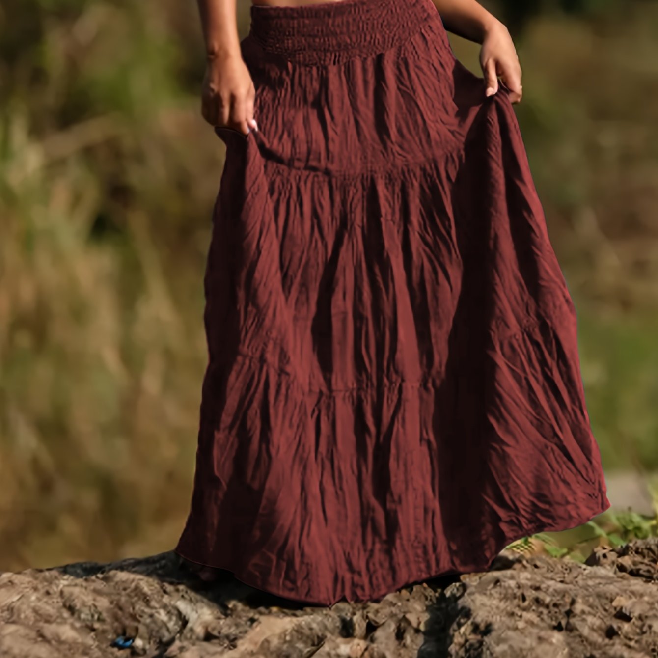 Rok – Uitlopende Vorm & Elastische Taille - Glamorix