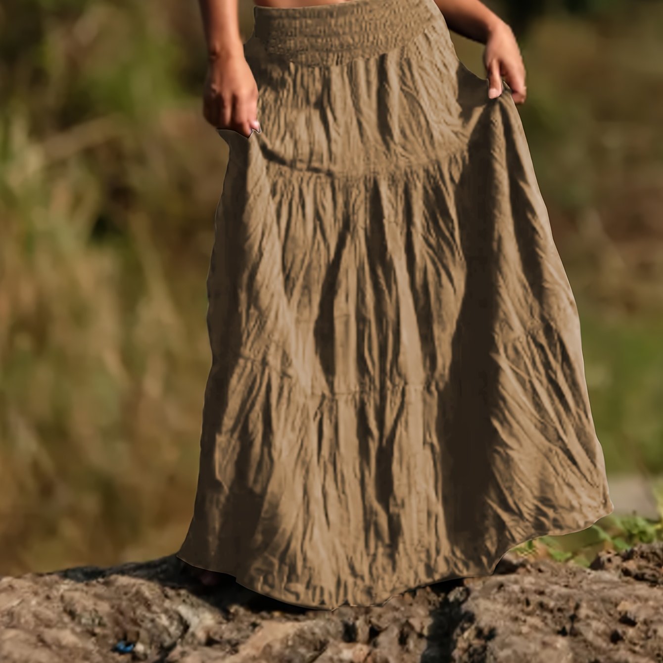 Rok – Uitlopende Vorm & Elastische Taille - Glamorix