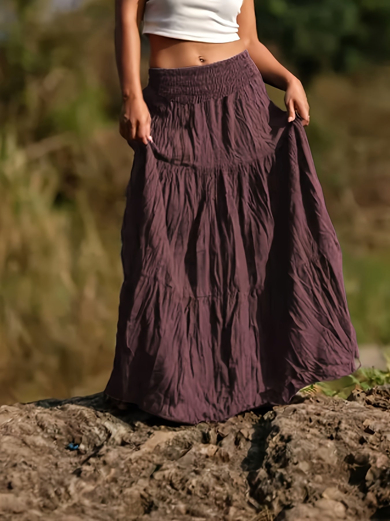 Rok – Uitlopende Vorm & Elastische Taille - Glamorix