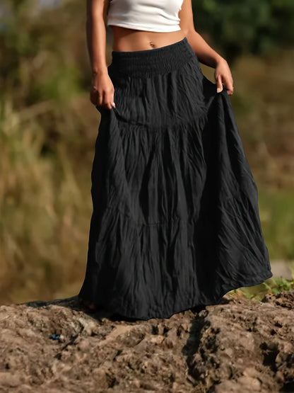 Rok – Uitlopende Vorm & Elastische Taille - Glamorix