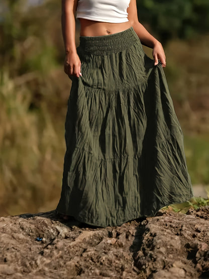 Rok – Uitlopende Vorm & Elastische Taille - Glamorix