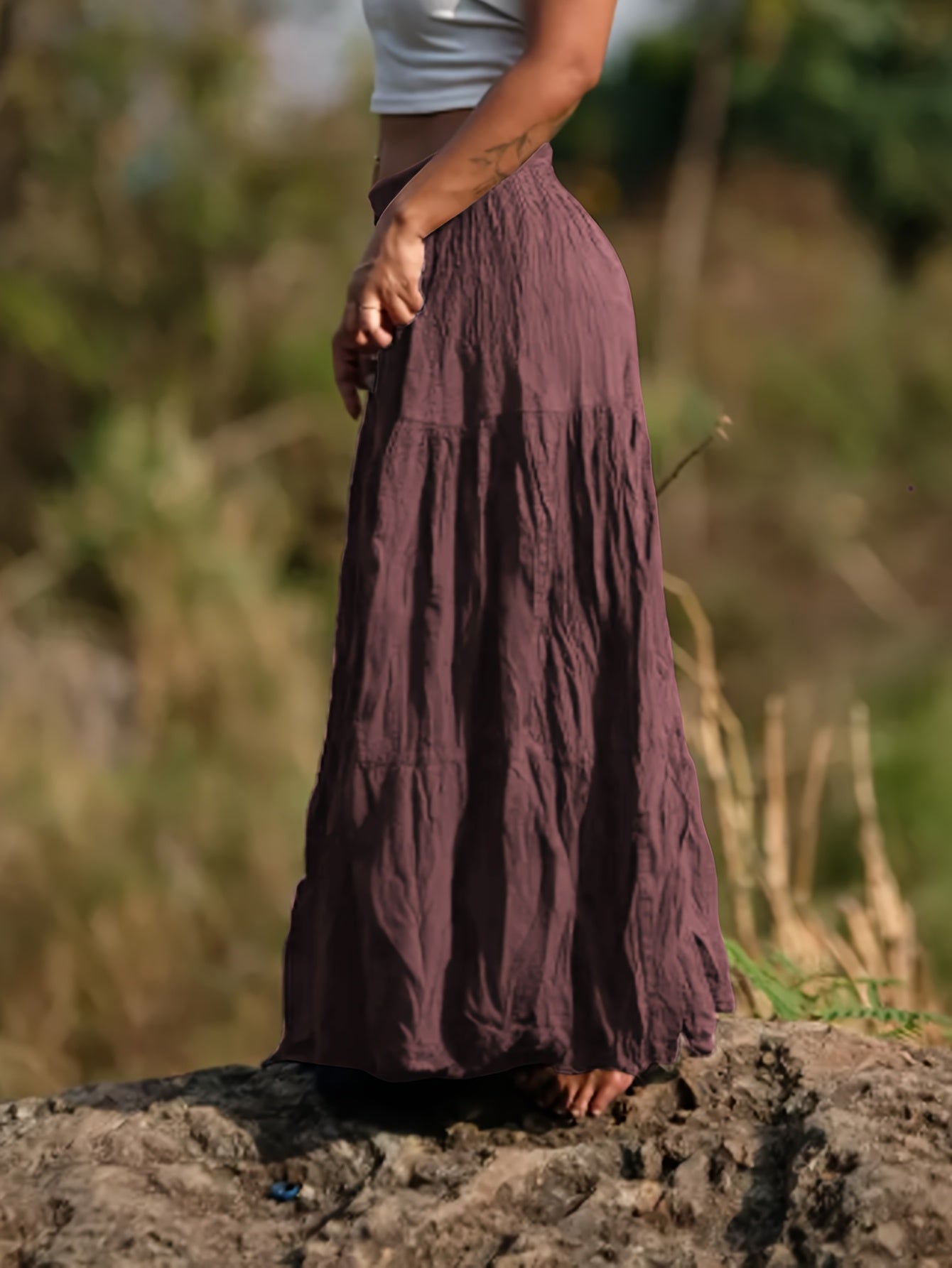 Rok – Uitlopende Vorm & Elastische Taille - Glamorix