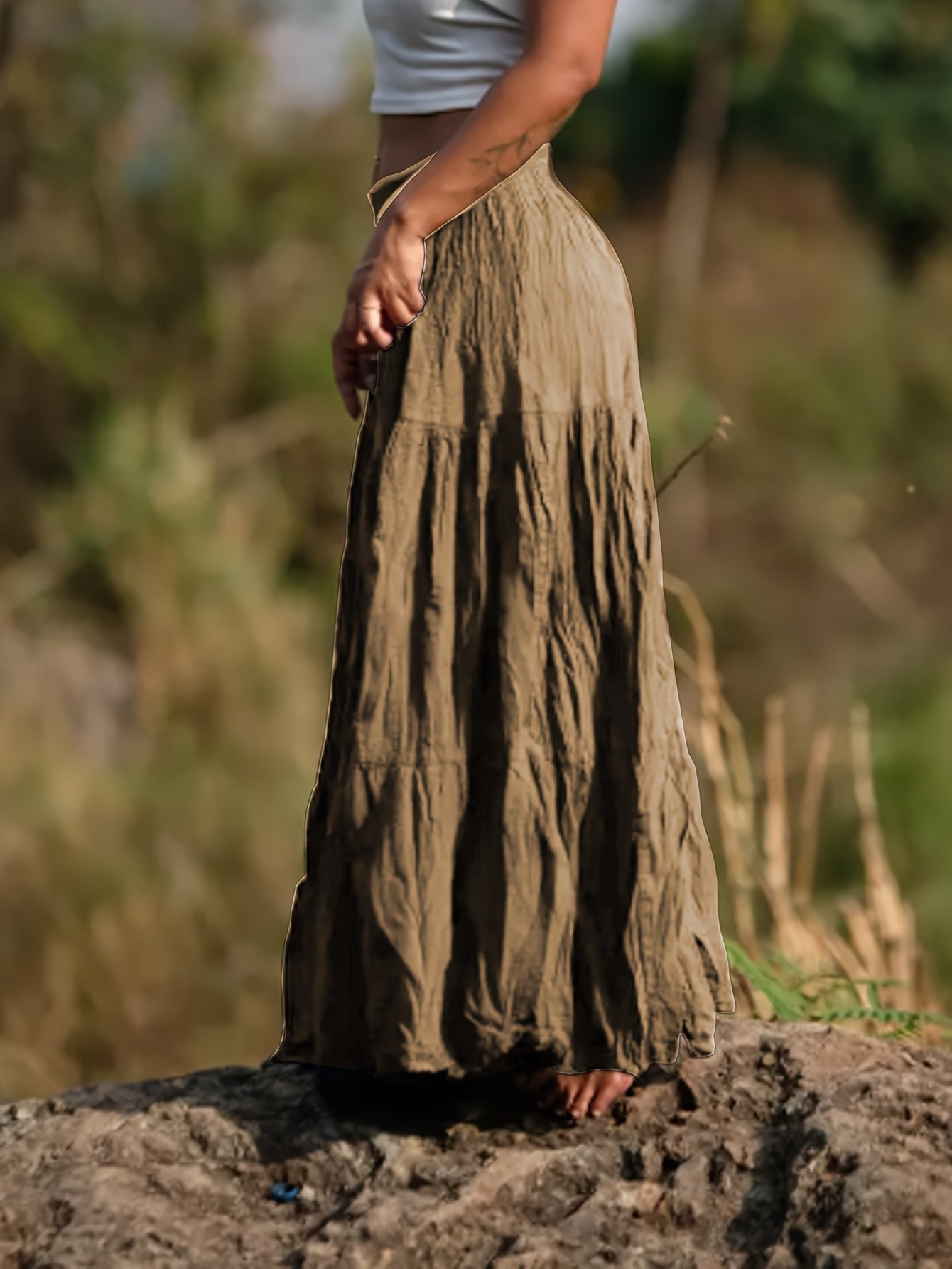 Rok – Uitlopende Vorm & Elastische Taille - Glamorix