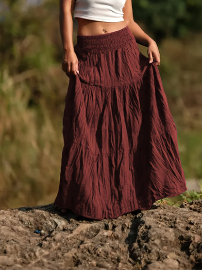 Rok – Uitlopende Vorm & Elastische Taille - Glamorix