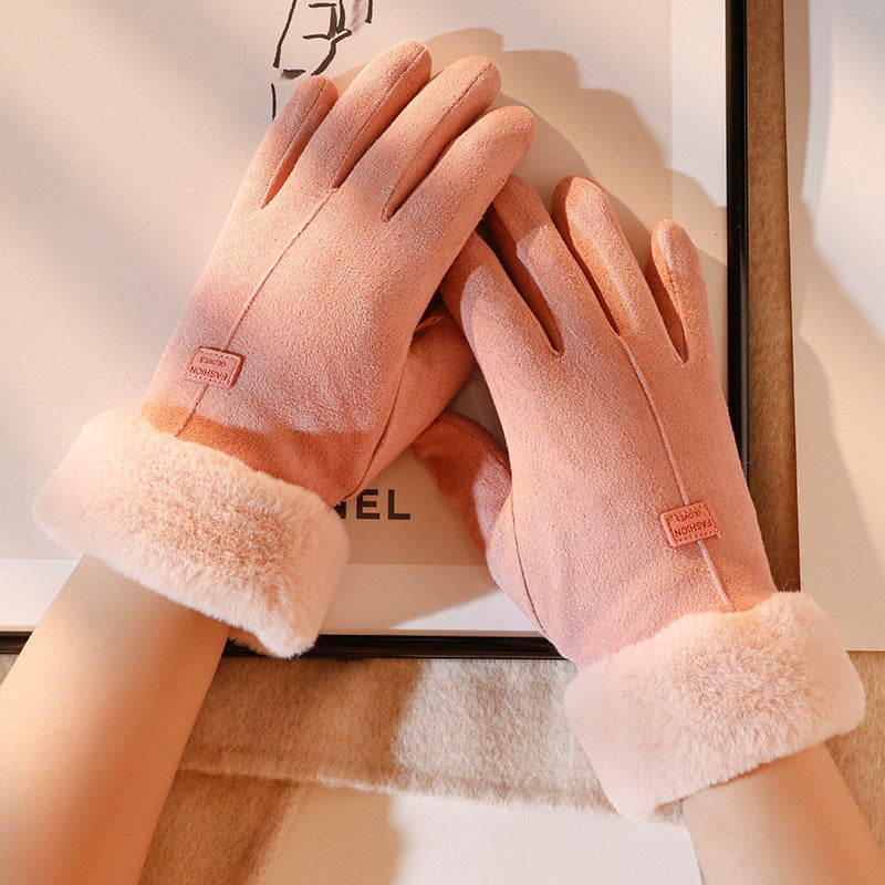 LILAC – Guantes de invierno cómodos y compatibles con pantalla táctil para mujer - Glamorix