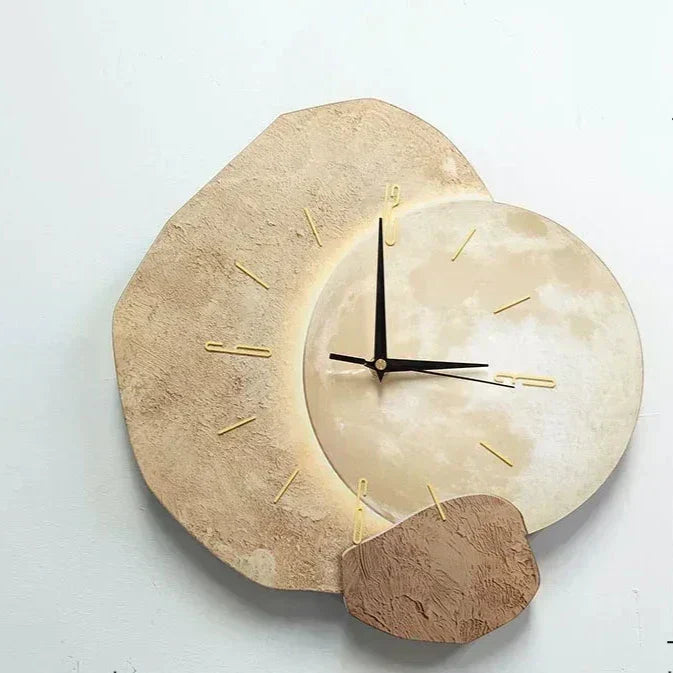 Minimalistische klok met rustgevend design en stille werking – CALMO TIME - Glamorix