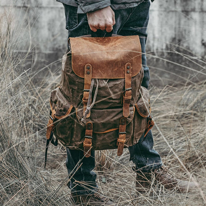 RAVENWOOD - Wandeltas van canvas en leer voor een stoere, stijlvolle look
