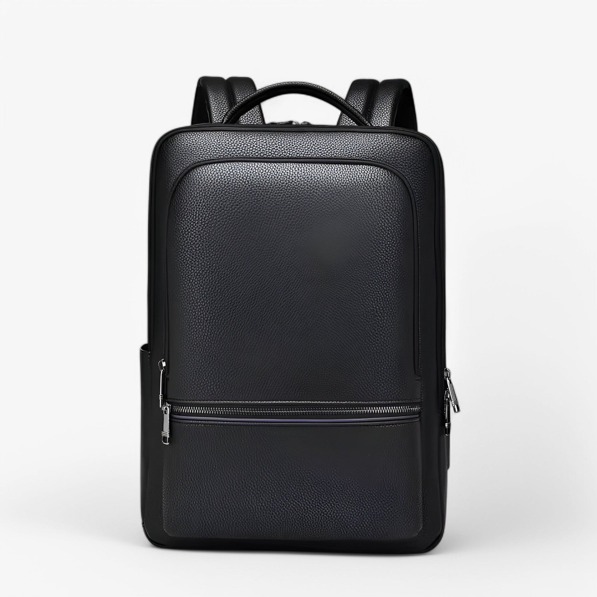 Luxe leren laptoprugzak met USB-poort – Montova Core - Glamorix