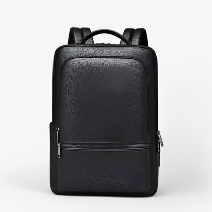 Luxe leren laptoprugzak met USB-poort – Montova Core - Glamorix