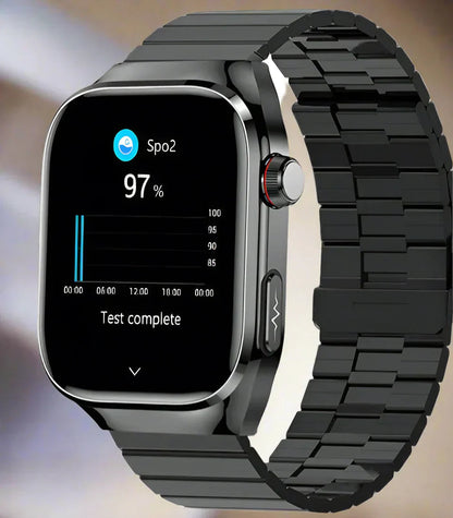 Gezondheids-smartwatch met ECG, bloedsuiker en AMOLED display – VITARIS ONE - Glamorix