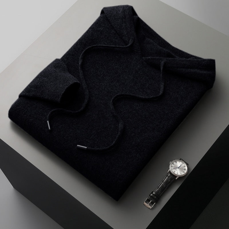 LAYLA - Casual gebreide hoodie met verstelbare trekkoorden