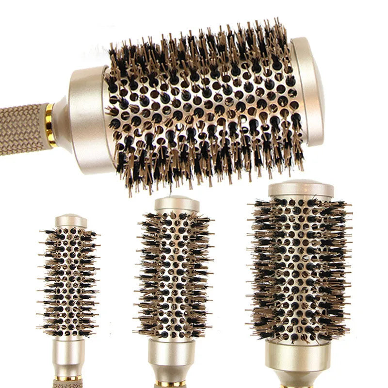 Professionele ionische ronde haarborstel set voor salonresultaat – AERIS PRO - Glamorix