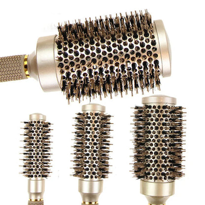 Professionele ionische ronde haarborstel set voor salonresultaat – AERIS PRO - Glamorix
