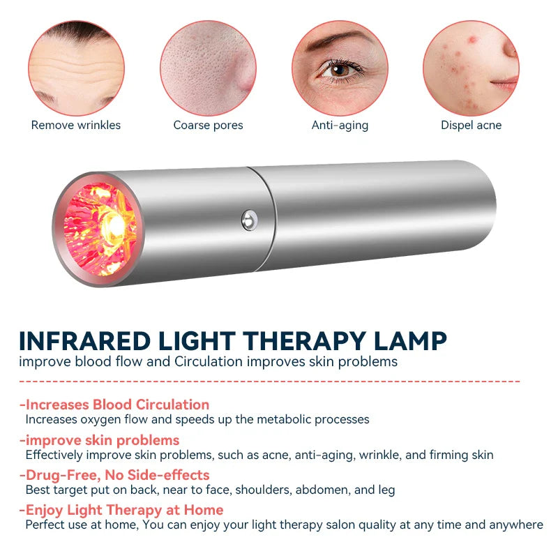 LED roodlicht therapiepen tegen acne en huidveroudering – CLARILUX PEN - Glamorix
