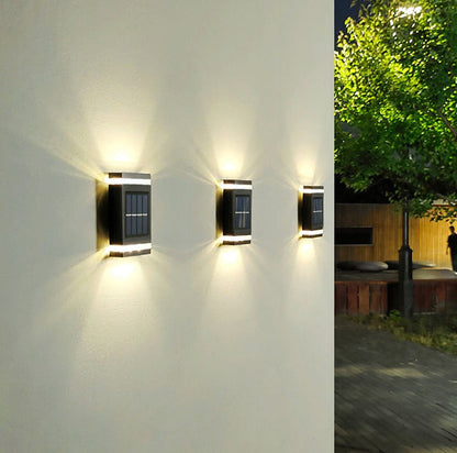 Solar buitenwandlamp voor sfeervolle tuinverlichting – SOLVIA RAY - Glamorix