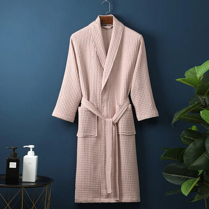 ELARA - Luxe katoenen badjas met zakken voor ultiem comfort