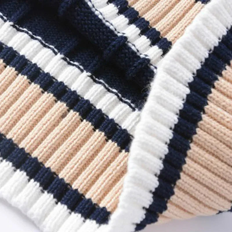 VESTON - Dikke Mouwloze Gebreide Pullover met V-Hals voor Heren