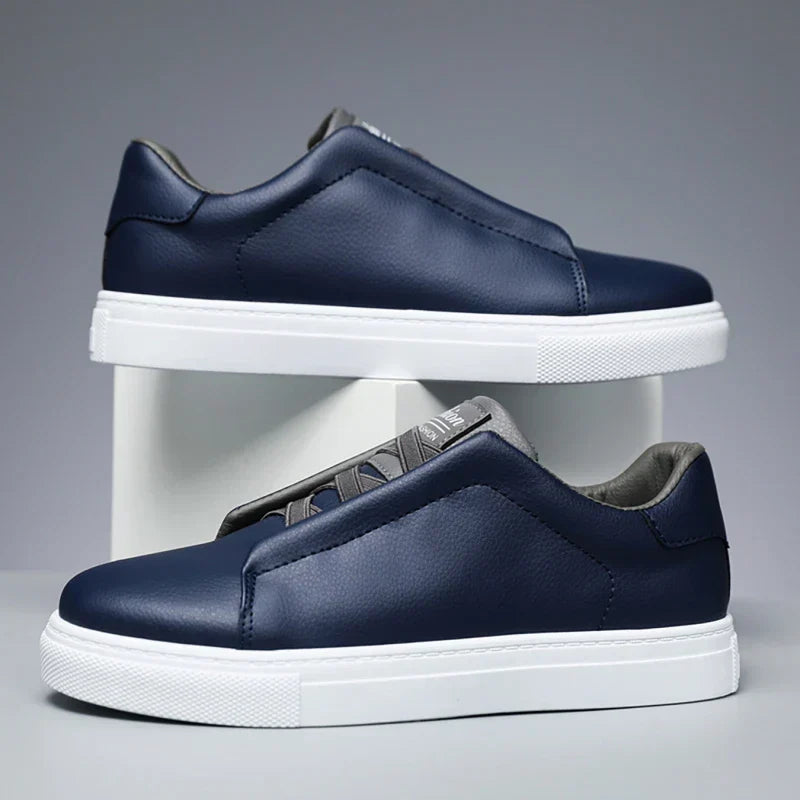 Lage herensneaker met clean design en contrasterende voering – DREXTON LINE - Glamorix