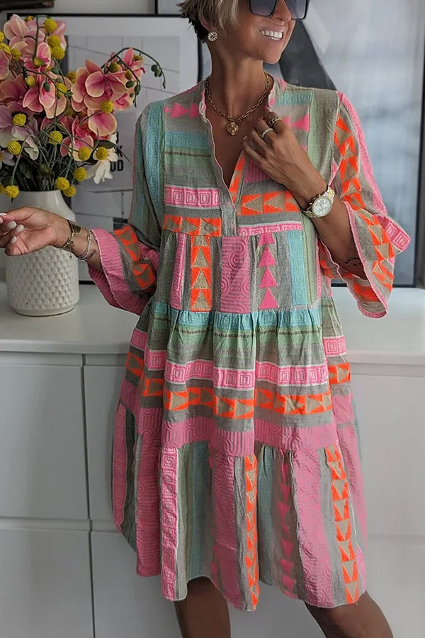 YARA – Bohemian tuniekjurk met verfijnde etnische details