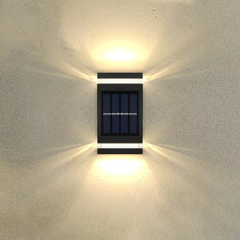 Solar buitenwandlamp voor sfeervolle tuinverlichting – SOLVIA RAY - Glamorix