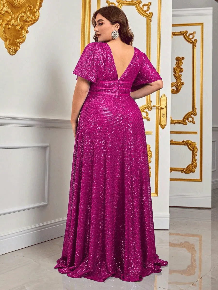 SOFIA - Luxe oversized maxi-avondjurk voor speciale gelegenheden