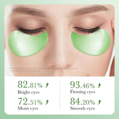 Collageen oogmaskers met aloë vera tegen donkere kringen – LUMINA EYE REVIVE - Glamorix