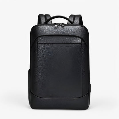 Luxe leren laptoprugzak met USB-poort – Montova Core - Glamorix