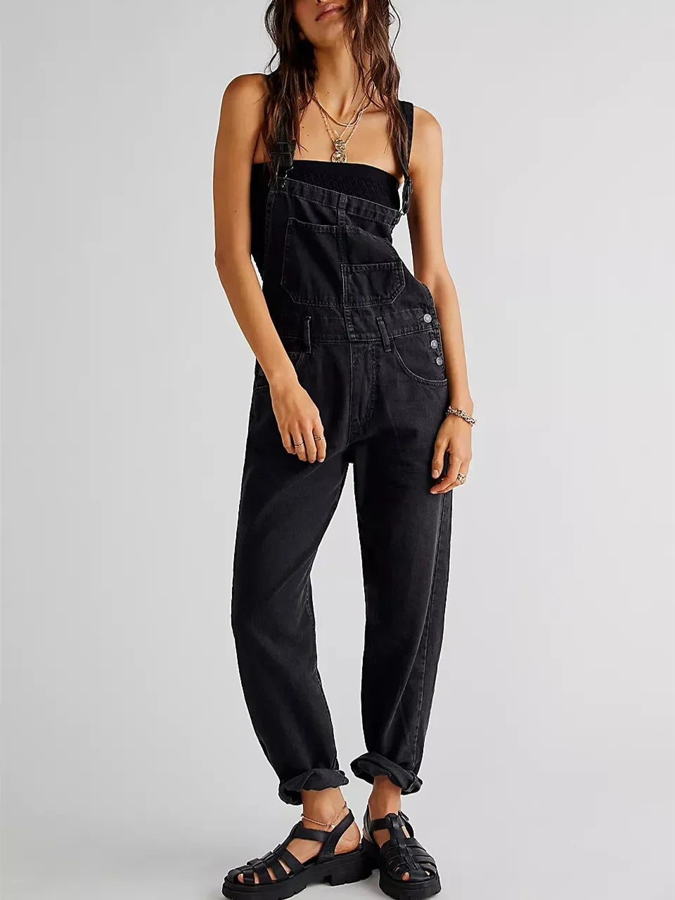 Relaxed dames tuinbroek met rechte pijpen – EasyFlow - Glamorix