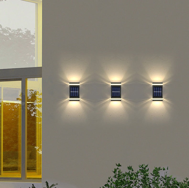Solar buitenwandlamp voor sfeervolle tuinverlichting – SOLVIA RAY - Glamorix