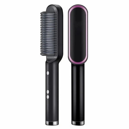 2-in-1 stijl- en krulborstel voor moeiteloos glad of golvend haar – HAIRVIA StyleFlex - Glamorix