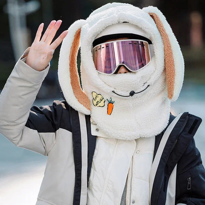 BUNNY – Schattige wintermuts met konijnenthema en oorflappen