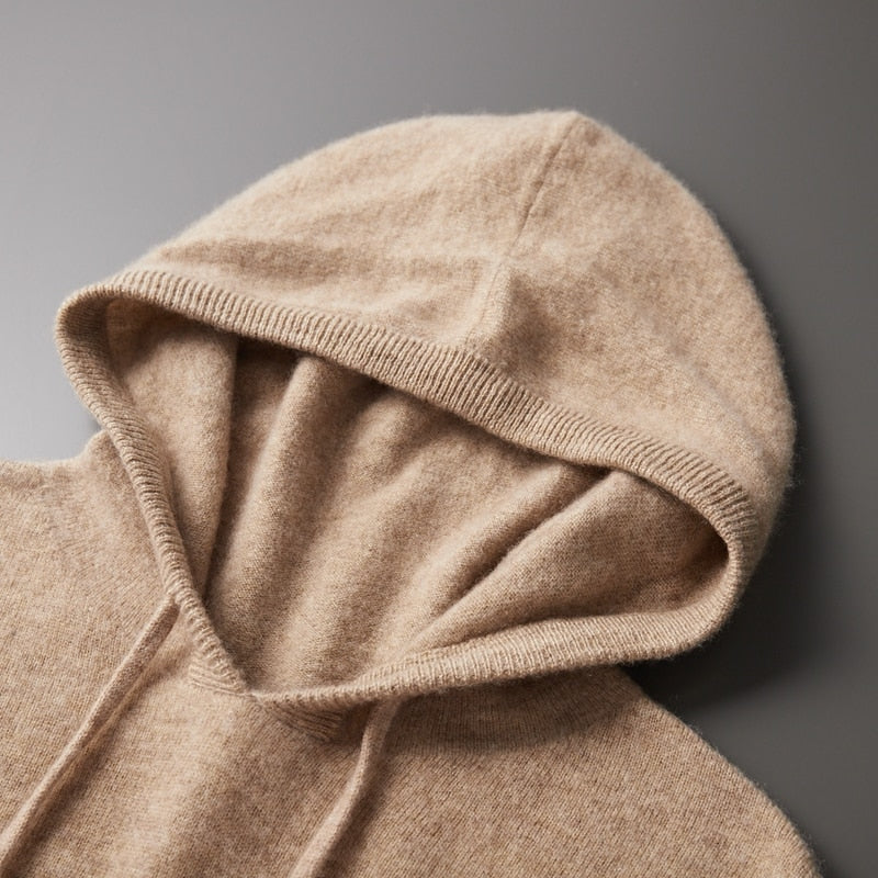 LAYLA - Casual gebreide hoodie met verstelbare trekkoorden