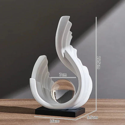 ETHEREAL FLOW – Glazen ornament met sierlijk design