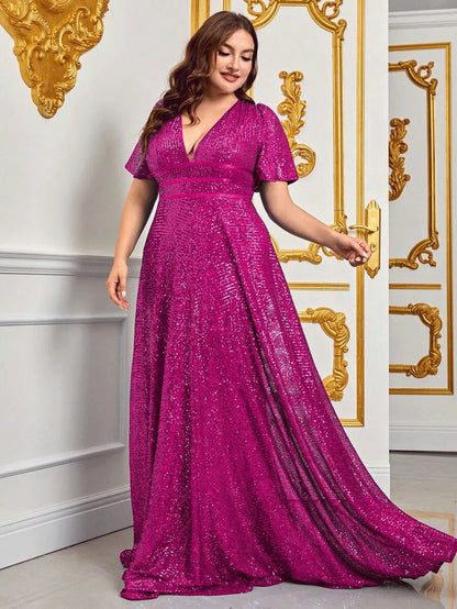 SOFIA - Luxe oversized maxi-avondjurk voor speciale gelegenheden