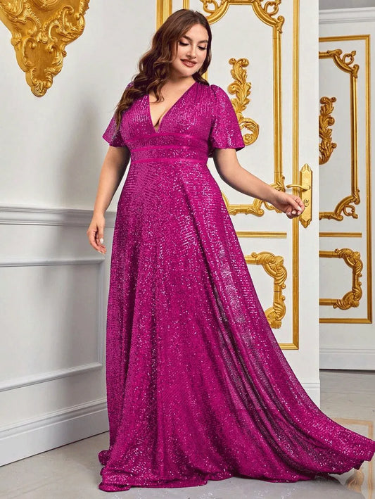 SOFIA - Luxe oversized maxi-avondjurk voor speciale gelegenheden