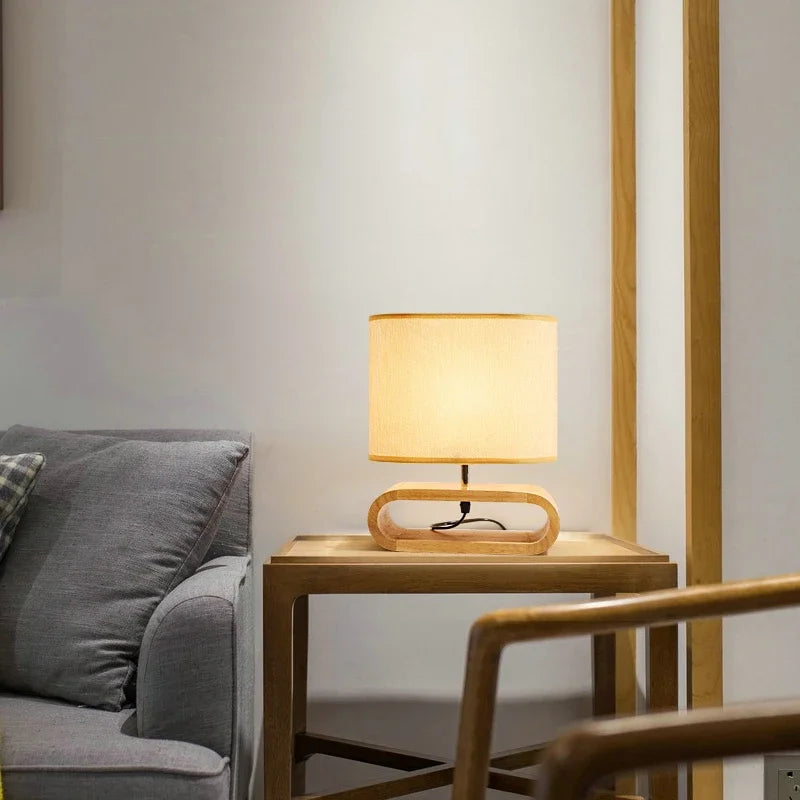 ZENLUX - LED bureaulamp met houtaccenten voor een serene sfeer