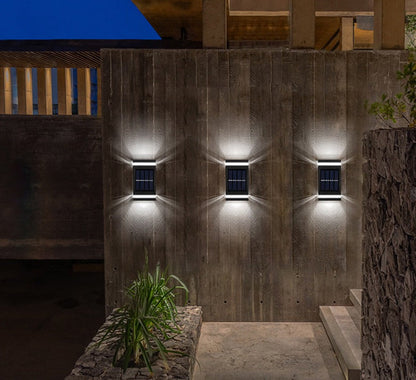 Solar buitenwandlamp voor sfeervolle tuinverlichting – SOLVIA RAY - Glamorix