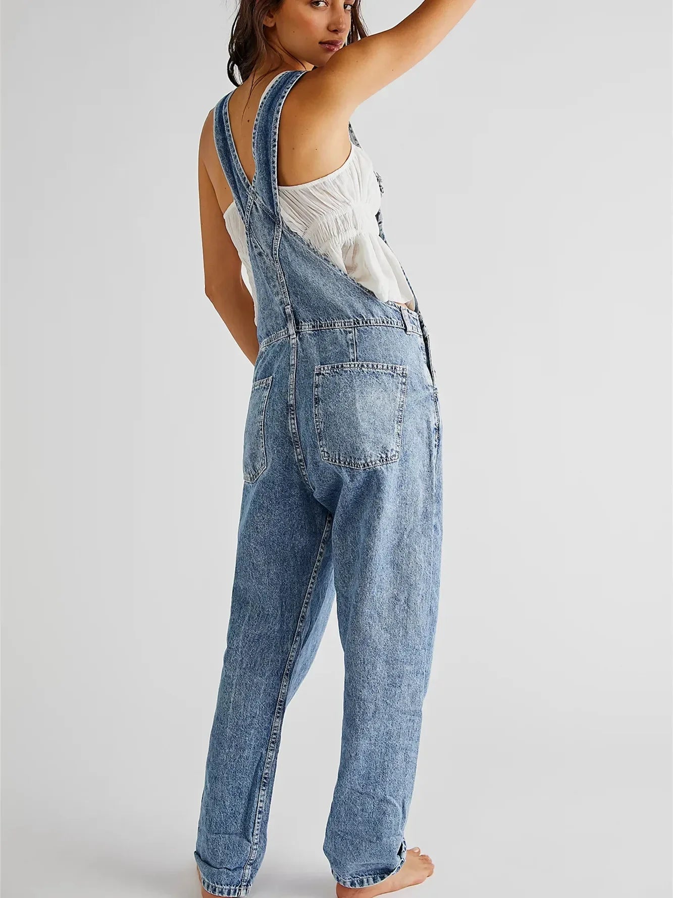 Relaxed dames tuinbroek met rechte pijpen – EasyFlow - Glamorix