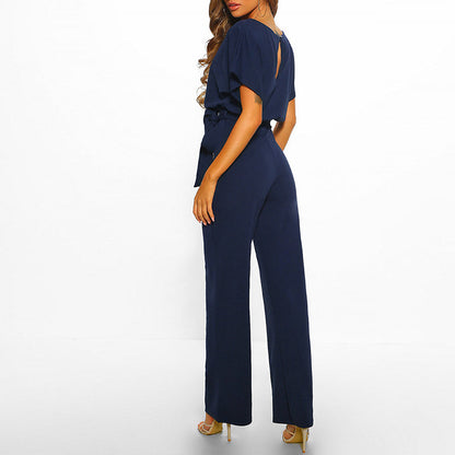 Stijlvolle Jumpsuit met Elegante Pasvorm voor Vrouwen - Agnella - Glamorix