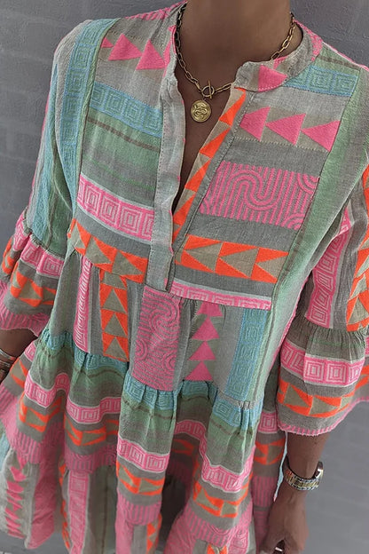 YARA – Bohemian tuniekjurk met verfijnde etnische details