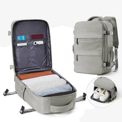 Compacte handbagage rugzak met slim design en ruime indeling – NORVIK JetPack - Glamorix