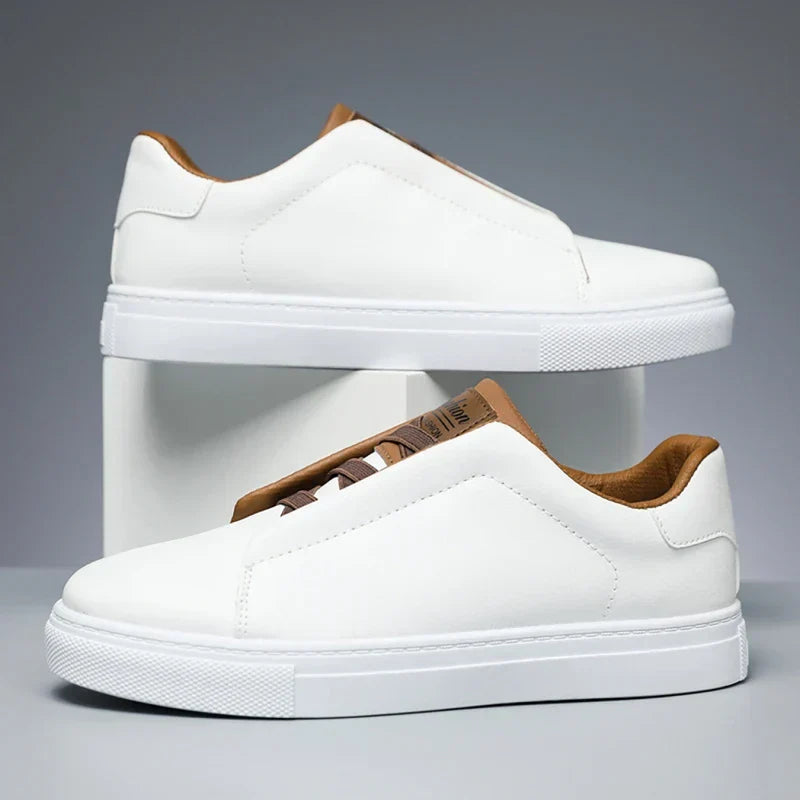 Lage herensneaker met clean design en contrasterende voering – DREXTON LINE - Glamorix