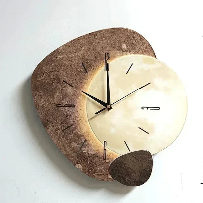 Minimalistische klok met rustgevend design en stille werking – CALMO TIME - Glamorix